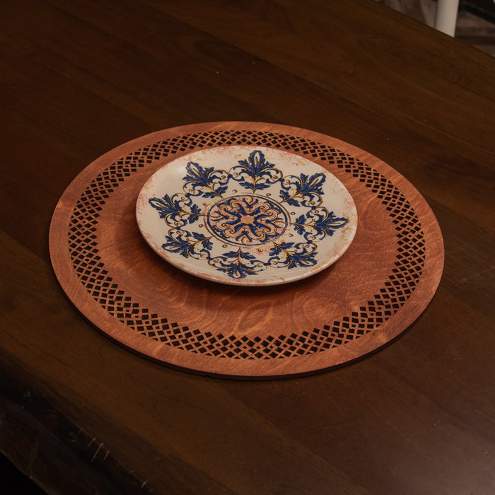 Hermia Seljuk - Rose Juego de Salvamanteles de Madera Rosa (4 Piezas) Hermia Seljuk - Rose Juego de Salvamanteles de Madera Rosa (4 Piezas)